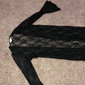 Lingerie lace cover up